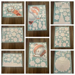 001 LOT: Christmas Decorative Wall Decals/stickers